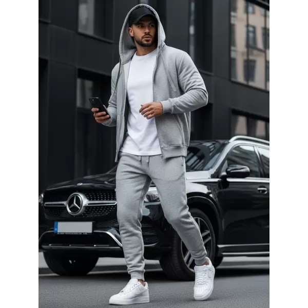  Moški pulover DSTREET BX2412 SVETLO SIVA 