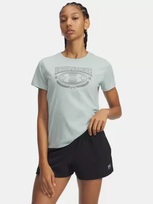 Ženska majica s kratkimi rokavi UNDER ARMOUR W VARSITY SS 6010592-477 MODRA