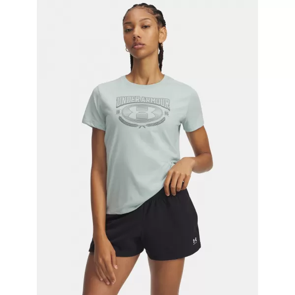  Ženska majica s kratkimi rokavi UNDER ARMOUR W VARSITY SS 6010592-477 MODRA 