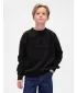 Otroški pulover GAP CREW RELAXED SWEATSHIRT 844233-00 ČRNA