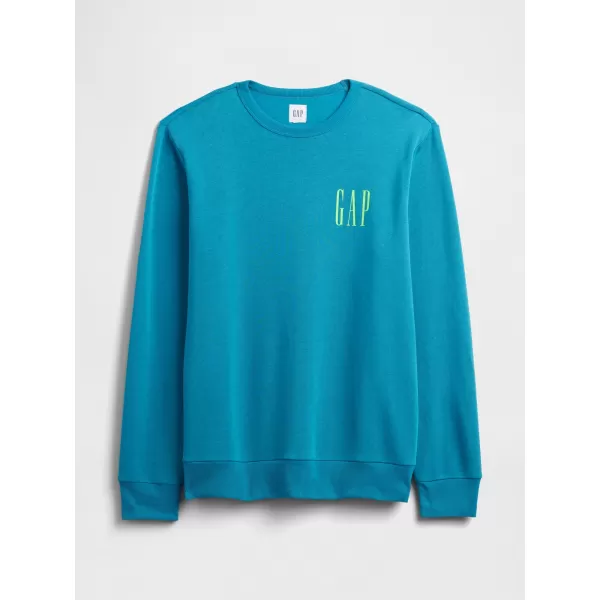  Moški pulover GAP LOGO SWEATSHIRT 645634-17 MODROZELENA SKRILAVEC 