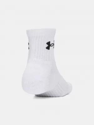 Nogavice UNDER ARMOUR PERFORMANCE COTTON 3P QTR 6009686-100 BELA