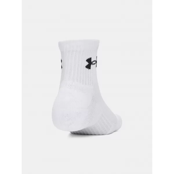  Nogavice UNDER ARMOUR PERFORMANCE COTTON 3P QTR 6009686-100 BELA 