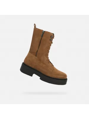 Ženski gležnjarji GEOX SPHERICA EC7 G004252 RJAVA