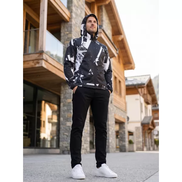  Moška vrhunska softshell jakna ALTISPORT VOJ/ALM079JACK01 ČRNO-BELO 