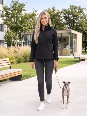 Ženska softshell jakna ALTISPORT NoPrint NP/ALW945 ČRNA