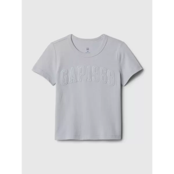  Otroška majica s kratkimi rokavi GAP LOGO GRAPHIC TEE 454294-01 SIVE SNOVI 