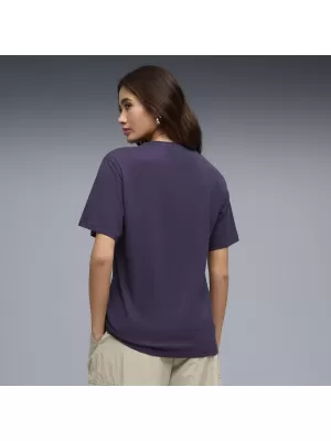 Ženska majica s kratkimi rokavi PUMA GRAPHICS RELAXED TEE BETTER 691908_64 GLOBOKA SLIVA
