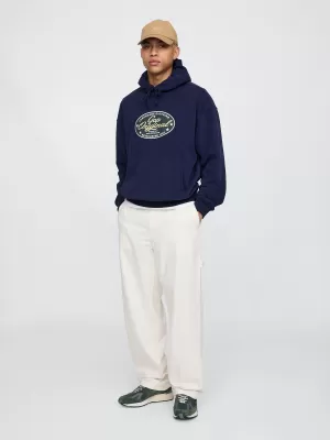 Moški pulover GAP LOGO PULLOVER HOODIE 744731-00 MORNARIŠKA UNIFORMA