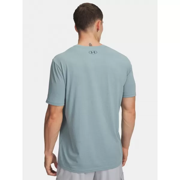  Moška majica s kratkimi rokavi UNDER ARMOUR UA TEAM ISSUE WORDMARK SS 1329582-323 ZELENA 