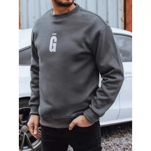  Moški pulover DSTREET BX5921 TEMNO SIVA 