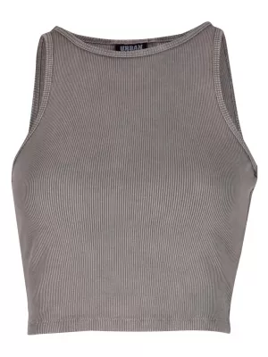 Ženska majica s kratkimi rokavi URBAN CLASSICS TB7482A JEKLENO SIVA