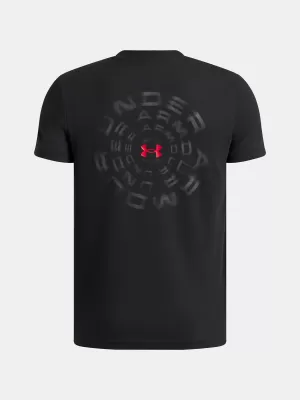 Fantovska majica s kratkimi rokavi UNDER ARMOUR UA B WM BLUR SS 6009269-001 ČRNA