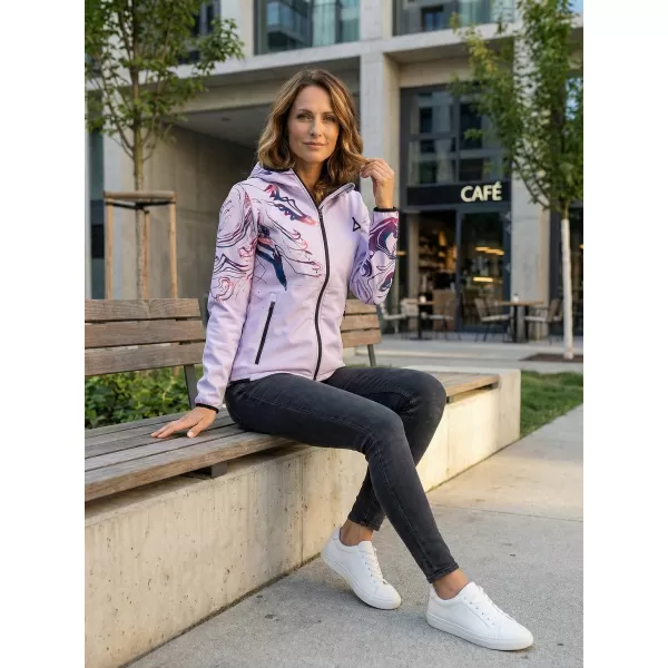  Ženska vrhunska softshell jakna ALTISPORT VOJ/ALW064JACK01 LILA 