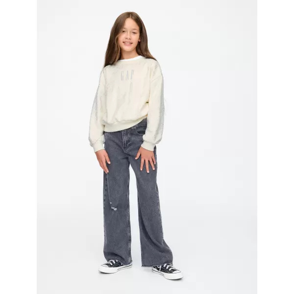  Otroški pulover GAP LOGO SWEATSHIRT 628718-01 IVORY MRAZ 
