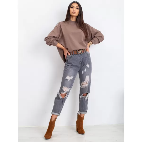  Ženski pulover BASIC FEEL GOOD RV-BL-5185.92P RJAVA 
