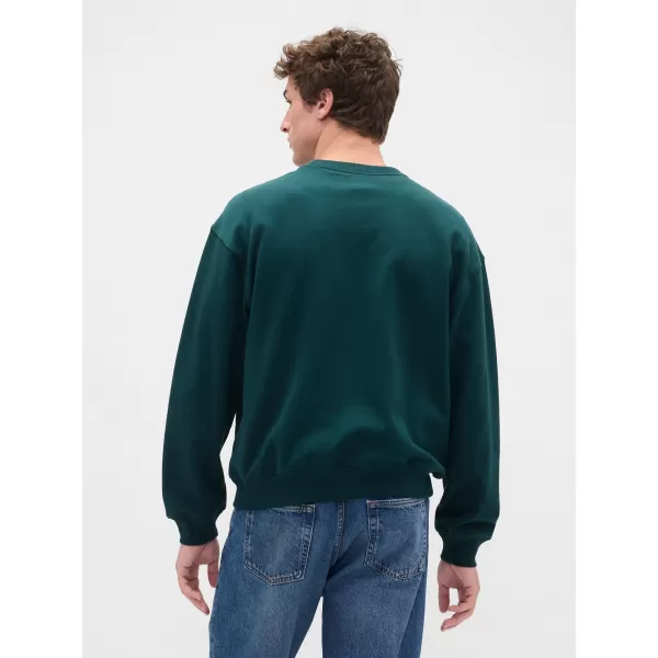  Moški pulover GAP LOGO SWEATSHIRT 821273-05 TROPSKO ZELENA 