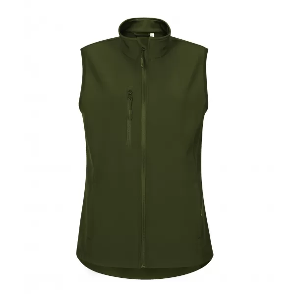  Ženski softshell telovnik ALTISPORT NoPrint NP/ALW965 VOJAŠKI 