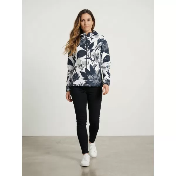  Ženska vrhunska softshell jakna ALTISPORT VOJ/ALW115JACK01 ČRNO/BELO 