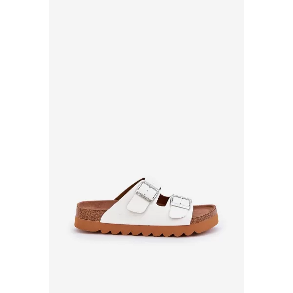  Ženski natikači BIG STAR LL274480 WHITE Big Star Shoes 