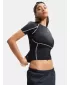 Ženska majica s kratkimi rokavi UNDER ARMOUR HEATGEAR ELITE SS 6015368-008 ČRNA