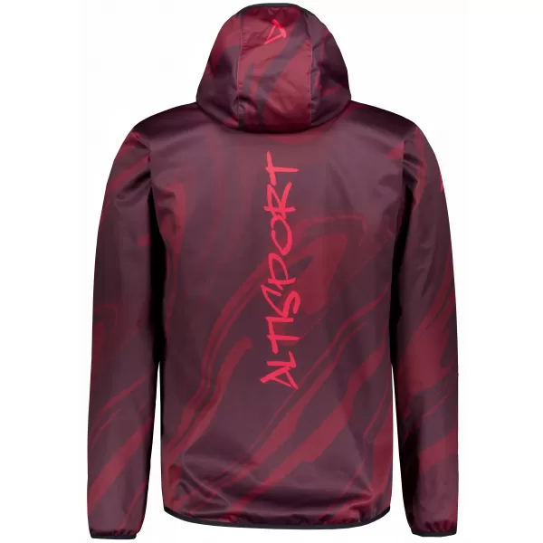  Moška vrhunska softshell jakna ALTISPORT VOJ/ALM072JACK01 VINO/RDEČA 
