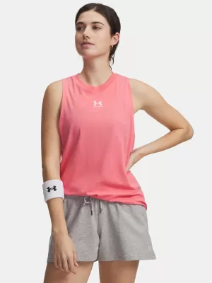 Ženski brezrokavnik UNDER ARMOUR UA RIVAL MUSCLE TANK 1383659-600 ROZA
