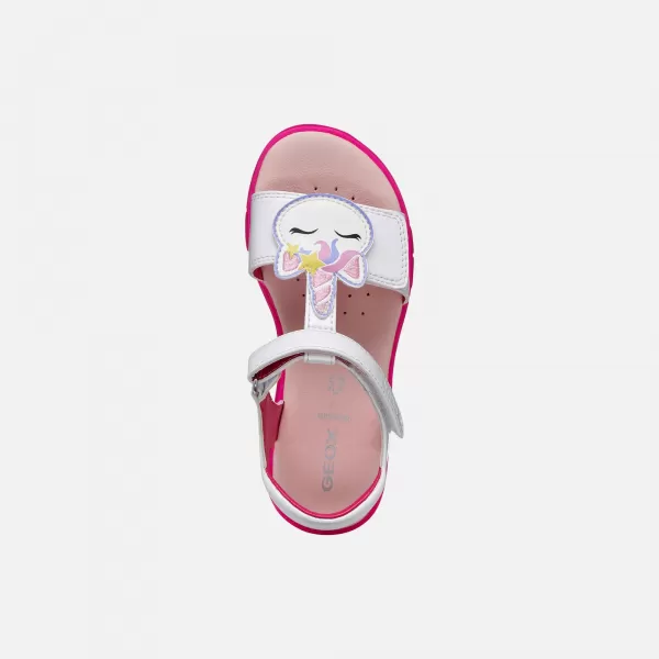  Dekliški sandali GEOX JOYFOOT J65P1C000HHC1441 BELA 
