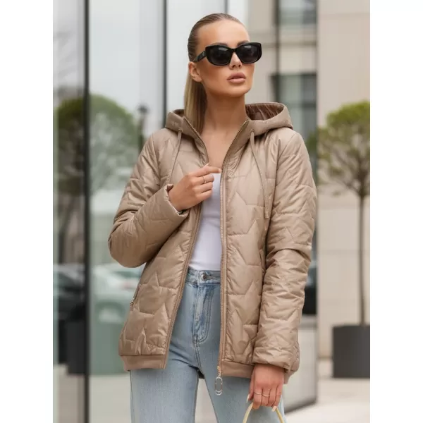  Ženska jakna DSTREET TY5547 KARAMELA 