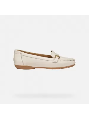 Ženski mokasini GEOX ANNYTAH MOC G012825 KREMASTO