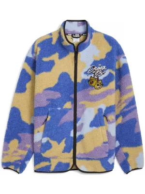 Moška jakna PUMA DYLAN POLAR FLEECE JACKET 632826-01 PLATNO/AOP
