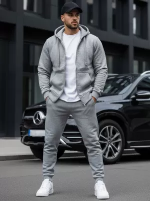 Moški pulover DSTREET BX2412 SVETLO SIVA