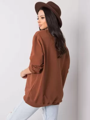 Ženski pulover BASIC FEEL GOOD RV-BL-5185.81P RJAVA