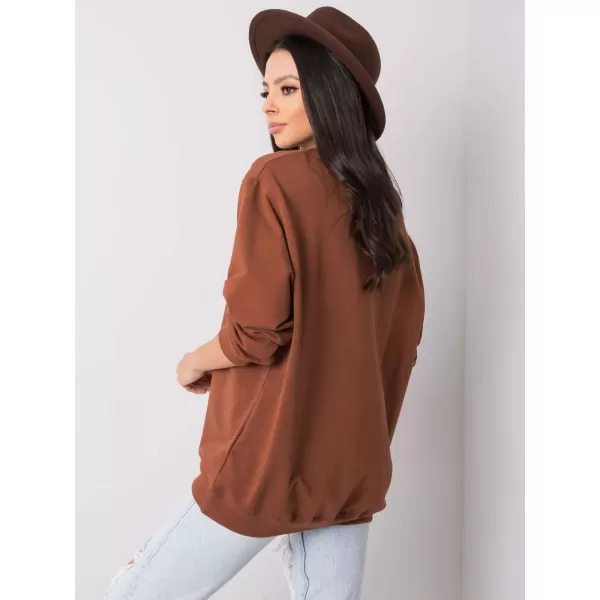  Ženski pulover BASIC FEEL GOOD RV-BL-5185.81P RJAVA 