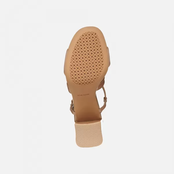  Ženske sandale GEOX NEW ERAKLIA 80 T01 G012894 SVETLO RJAVA 
