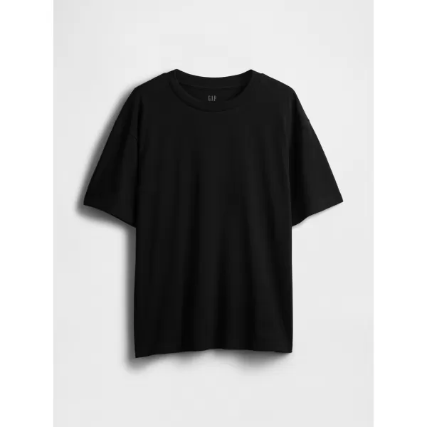  Moška majica s kratkimi rokavi GAP LOGO TEE 765029-00 PRAVA ČRNA 