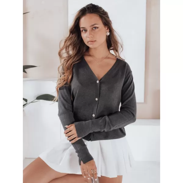  Ženski pulover DSTREET MY2498 TEMNO SIVA 