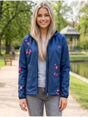 Ženska vrhunska softshell jakna ALTISPORT VOJ/ALW077JACK01 MORNARSKO MODRA/ORANŽNA