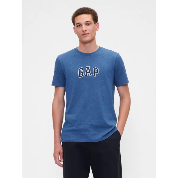  Moška majica s kratkimi rokavi GAP LOGO TEE 570044-45 SVETLO INDIGO 