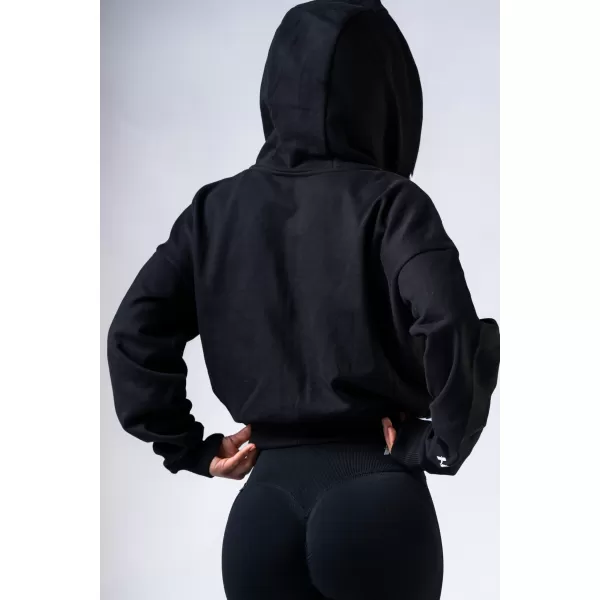  Pulover s kapuco na zadrgo POWER 895 BLACK Nebbia 