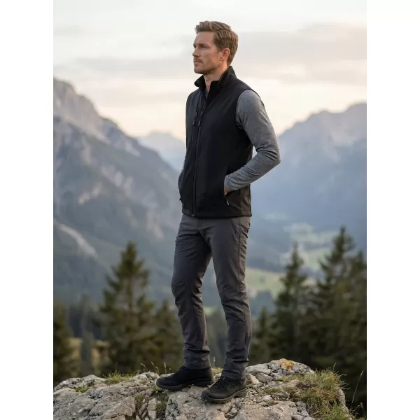  Moški softshell telovnik ALTISPORT NoPrint NP/ALM865 ČRNA 