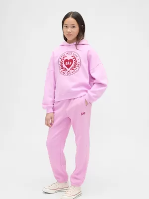 Otroške trenirke GAP LOGO SWEATPANTS 869542-00 SLADKORNO ROZA