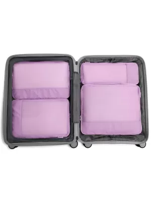 Kovček HEYS Ecotex Compression Packing Cube 4 Pc Set LILA CVET