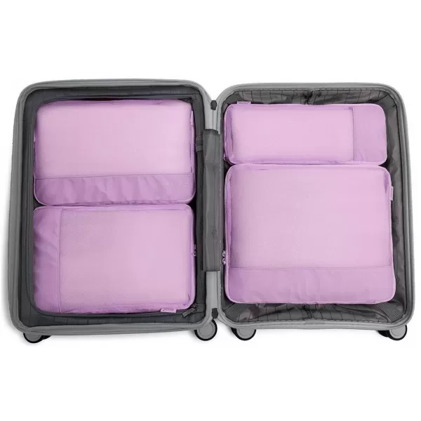  Kovček HEYS Ecotex Compression Packing Cube 4 Pc Set LILA CVET 