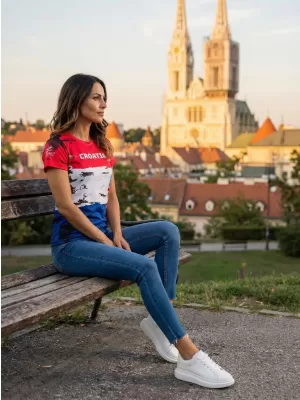 Ženska vrhunska majica s kratkimi rokavi ALTISPORT VOJ/ALW036HR/TR01 HRVAŠKA