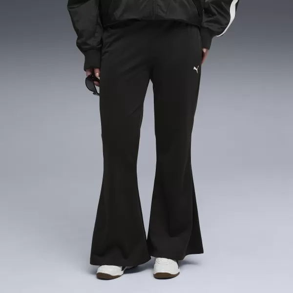  Ženske hlače PUMA WARDROBE ESS FLARED PANTS 632045-01 ČRNA PUMA 