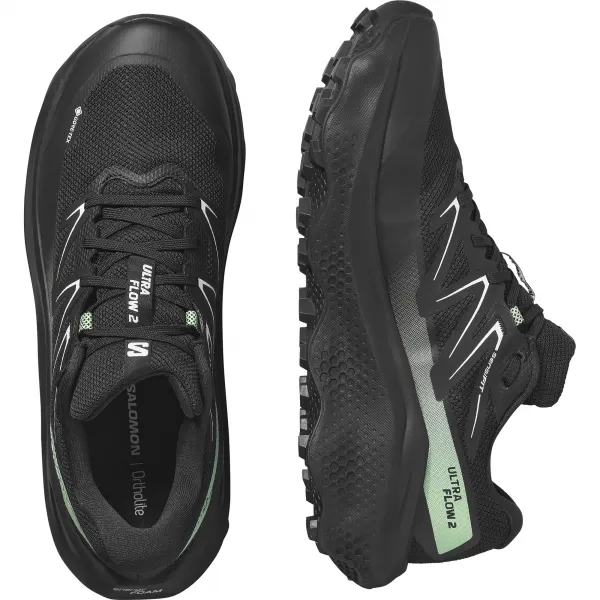  Moški čevlji SALOMON ULTRA FLOW 2 GTX L47981400 ČRNA/ČRNA/PATINA ZELENA 