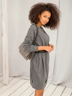 Obleka BASIC FEEL GOOD RV-TU-5184.93P TEMNO SIVA