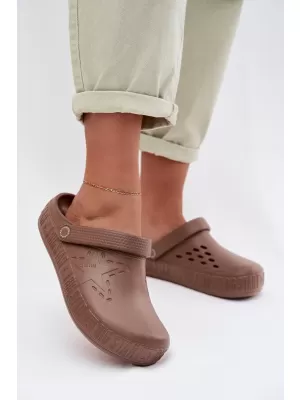 Ženski natikači BIG STAR TT274A085 BROWN/BEIGE Big Star Shoes