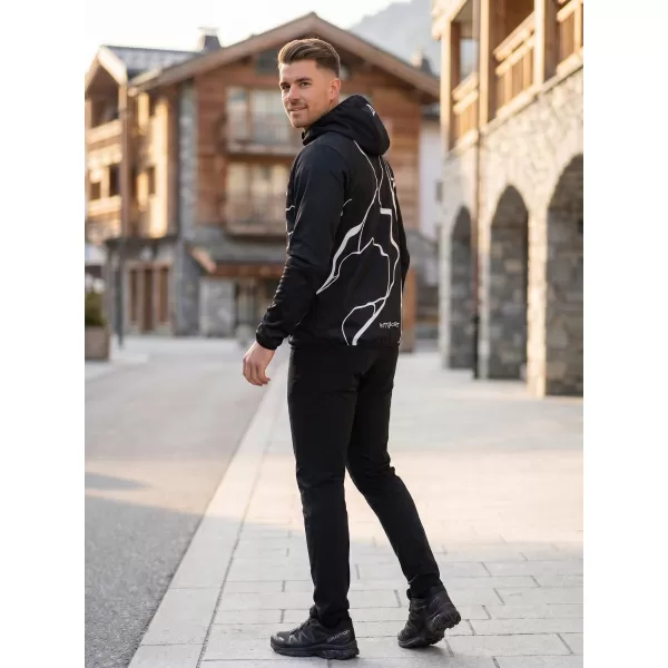  Moška vrhunska softshell jakna ALTISPORT VOJ/ALM073JACK01 ČRNA 